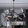 Weesalife Sputnik Modern Chandelier 10-Lights with Frosted Glass Shade, Pendant Lighting Fixture, Matte Black & Industrial Retro Style, for Dining Room, Living Room, Kitchen Island, Hotel, Farmhouse Weesalife Sputnik Modern Chandelier 10-Lights with Frosted Glass Shade, Pendant Lighting Fixture, Matte Black & Industrial Retro Style, for Dining Room, Living Room, Kitchen Island, Hotel, Farmhouse