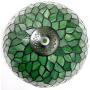Tiffany Ceiling Light Fixture W12H11 Inch Semi Flush Mount Green Stained Glass Wisteria Shade S523 WERFACTORY Lamps Lover Parent Dining Living Room Bedroom Study Entry Kitchen Island Bar Hallway Loft
