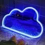 Blue Cloud Light Neon Signs Neon Lights for Wall Decor,USB or Battery LED Signs for Bedroom, Decorative Neon Light Sign for Christmas,Birthday Party, Living Room, Girls,Kids Room