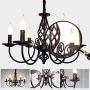 Jaycomey French Country Chandelier,Vintage Candle Chandelier,6 Lights Farmhouse Pendant Light Fixture for Kitchen Island,Dining Room,Living Room Jaycomey French Country Chandelier,Vintage Candle Chandelier,6 Lights Farmhouse Pendant Light Fixture for Kitchen Island,Dining Room,Living Room