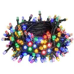 Vanthylit Christmas Lights 200 LED 65ft Fairy Lights Plug in, Indoor Outdoor Christmas Tree Lights String Lights, Outside Lights for Xmas/Home/Party/Christmas Decorations Multicolor– Green Cable