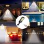 JAMIEWIN 120 led Solar Street Lights Outdoor Wireless Solar Flood Light Motion Sensor Security Light with 3 Lighting Modes for Garden, Street, Deck, Fence, Patio, Path - 2 Pack