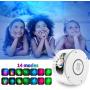 Galaxy Projector, Night Light Projector, Star Projector with Led Nebula Cloud, Sky Light Projector with Remote Control 14 Light Effects 360-Degree Rotation for Kids Adults Bedroom Party Home Theater