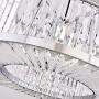 Meelighting Luxury Chrome Crystal Chandeliers Modern Contemporary Ceiling Lights Fixtures Pendant Lighting for Dining Room Living Room Chandelier W28''