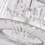 Meelighting Luxury Chrome Crystal Chandeliers Modern Contemporary Ceiling Lights Fixtures Pendant Lighting for Dining Room Living Room Chandelier W28''