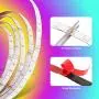 Lonfenner Led Strip Lights 39.36Ft 12m 12V Power Supply Wireless Smart App 5050 RGB Light 360 LEDs with 24-Key IR Remote Controller Sync to Music Flexible Colors Changing for Home, Bedroom, Kitchen