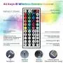 Led Strip Lights,16.4ft RGB LED Light Strip with 44 Keys IR Remote and 12V Power Supply Flexible Color Changing RGB SMD 5050 150leds LED Strip Light Kit for Bedroom,Party,Kitchen,DIY Decoration