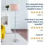 JONATHAN Y JYL2028A Aubrey 59.5'' Crystal/Metal LED Floor Lamp Contemporary,Glam,Transitional for Bedrooms, Living Room, Office, Reading, Clear/Chrome
