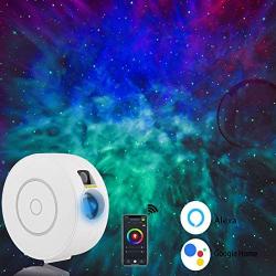 Star Projector with Nebula,Alexa & Google Home Compatible APP/Voice Controlled Galaxy Night Light Projector for Bedroom/Bar/Party/Home Theatre/Music Hall