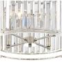 Audrey Polished Nickel Pendant Chandelier 18'' Wide Modern Clear Crystal Drum Shade 4-Light Fixture for Dining Room House Foyer Kitchen Island Entryway Bedroom - Possini Euro Design