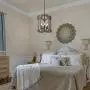 KSANA Farmhouse Chandelier, 5-Light Wood Drum Lantern Pendant Chandeliers for Dining Room, Bedroom, Kitchen Island, Foyer and Living Room