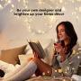 TaoTronics LED String Lights 33 ft with 100 LEDs, Waterproof Decorative Lights for Bedroom, Patio, Parties (Copper Wire Lights, Warm White)