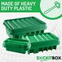 SOCKiTBOX – The Original Weatherproof Connection Box – Indoor & Outdoor Electrical Power Cord Enclosure for Timers, Extension Cables, Reels, Transformers, Power Strips, Lights & Tools – Large – Green