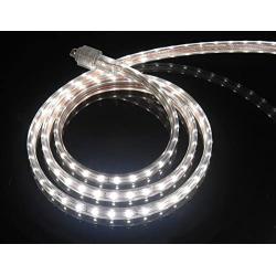 CBconcept UL Listed, 20 Feet, 2100 Lumen, 4000K Soft White, Dimmable, 110-120V AC Flexible Flat LED Strip Rope Light, 360 Units 3528 SMD LEDs, Indoor Outdoor Use, Accessories Included, Ready to use