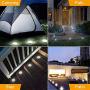Biling Solar Disk Lights Outdoor, 8 LED Bulbs Solar Ground Lights Outdoor Waterproof for Garden Yard Patio Pathway Lawn Driveway - White (8 Pack)