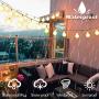TURNMEON 33 Ft 100 Led Globe Ball Fairy Lights String Lights Battery Operated Led Fairy Lights Remote Control Timer 8 Mode Waterproof Indoor Outdoor Home Party Bedroom Lights Decoration(Warm White)