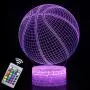 Basketball Night Light,3D Illusion Effect Lamp Light Remote Control RGB Colors&Dimmable Bday Xmas Gift Ideas for NBA Sport Lovers Kids Teen Boys Girls(Basketball) Basketball Night Light,3D Illusion Effect Lamp Light Remote Control RGB Colors&Dimmable Bday Xmas Gift Ideas for NBA Sport Lovers Kids Teen Boys Girls(Basketball)
