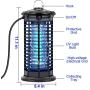 Dr. Zapper Bug Zapper, Electric Mosquito Killer, Insect Killer for Flies, Mosquitoes & Other Flying Pests, Wide Coverage for Home, Office, Garden.