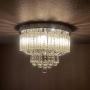 Modern K9 Crystal Raindrop Chandelier Lighting Flush Mount LED Ceiling Light Fixture Pendant Lamp for Dining Room Bathroom Bedroom Living Room (Crystal Ceiling light2)