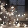 Koxly Star String Lights 49 Ft 100 LED 8 Modes Plug in Twinkle Light with Remote Control Fairy Lights for Bedroom Indoor Outdoor Christmas Xmas Tree Room Decor Warm White and Cool White