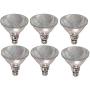 70 Watts Halogen Light Bulb 70W 120V PAR38 Flood High Output Dimmable Spotlights for Track Lighting Bulbs, Recessed Can, Security Lights 70PAR38/FL (90W Replacement) (90Par38) Outdoor 6 Pack