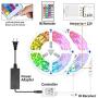 WiFi Smart Led Strip Lights 50ft, 2 Rolls of 25ft Works with Alexa, TJOY Color Changing RGB Led Light Strips, 16 Million Colors Phone App Controlled Sync to Music Led Lights for Bedroom