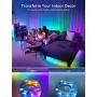 Govee RGBIC LED Strip Lights, 16.4FT LED Lights with Remote Control, 11 Scene Modes and 6 Brightness Color Changing LED Lights, Easy Installation Light Strip for Bedroom, Ceiling, Kitchen