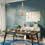 KSANA Gold Chandelier, 6-Lights Modern Chandeliers for Dining Rooms, Living Room, Bedroom, Kitchen, Brushed Gold Finish