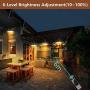 Solar Lights Outdoor Indoor,HUOKU LED Solar Pendant Light Motion Sensor with Remote Control,IP65 Waterproof,Solar Shed Light with Double Head for Shed,Yard,Patio,Barn,Garage,3000K