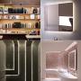 CP3 12V COB LED Strip Kits 5000K Natural White 16.4 FT Flexible 400LEDs/M No Hot Spots Bendable Linear Lights Tape with RF Remote and UL Power Supply for Bedroom Mirror Cabinet Decoration