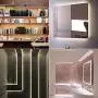 CP3 12V COB LED Strip Kits 5000K Natural White 16.4 FT Flexible 400LEDs/M No Hot Spots Bendable Linear Lights Tape with RF Remote and UL Power Supply for Bedroom Mirror Cabinet Decoration
