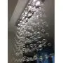 Moooni Modern Rectangular Bubble Chandelier Lighting Pendent Ceiling Light Fixture Glass Bubble Chandelier Lighting for Dining Rooms Living Rooms Staircase L55'' x W11.8'' x H47''