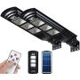 6000LM Outdoor Solar Street Light 2 Pack LED Solar Powered Street Lamp Dusk to Dawn with Motion Sensor FUHONGRUI