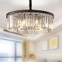 Meelighting Crystal Chandeliers Modern Contemporary Ceiling Lights Fixtures Pendant Lighting Dining Room Living Room Chandelier D21.6'' H7.1''