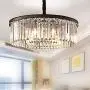 Meelighting Crystal Chandeliers Modern Contemporary Ceiling Lights Fixtures Pendant Lighting Dining Room Living Room Chandelier D21.6'' H7.1''