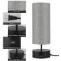 xydled Touch Control Table Lamp with USB Charging Port 3-Way Dimmable Modern Bedside Lamps Gray Linen Nightstand Lights for Bedroom Living Room,Office ST64 E26 LED Bulb Included(Set of 2)