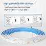 DANSNY 65.6FT/20M Bluetooth LED Strip Lights, Music Sync Color Changing LED Lights,40-Key Remote, App Controlled Light Strip , Perfect for Home,Bedroom,Room,TV,Kitchen Decoration .