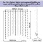 SINAMER White Curtain Light for Bedroom, 6.56ft x 9.8ft 300 LED String Light with 16 Hooks, 8 Lighting Models Remote Control, Window Fairy Light with USB for Wedding Party Garden Indoor Decorations