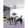 Industrial Metal Drum Black Semi-Flush Mount Ceiling Light for Dining Room, Kitchen, Hallway, Entry, Foyer, Living Room,2-Light