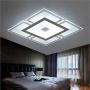 LAKIQ Square Modern LED Flush Mount Ceiling Light Fixture Nordic Ultrathin Indoor Acrylic Led Ceiling Chandelier Close to Ceiling Light for Living Room Bedroom Dining Room (White Light, 8)