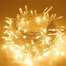 SANJICHA String Lights Indoor/Outdoor, Upgraded Super Bright Christmas Lights with 8 Modes, 66FT 200 LED Waterproof Decorative Lights for Christmas Tree Garden Patio Bedroom (Warm White)