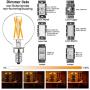 Dimmable g16.5 led Bulb e12 g16 1/2 led Candelabra Bulb 40w led Edison Bulb 2700K 400lm ac120v 4w g50 led Globe Bulb for Chandelier,Vanity and Ceiling Fan Light Bulbs 6Pack
