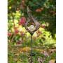 Homeimpro Outdoor Solar Lights Garden Crackle Glass Globe Stake Lights,Waterproof LED Lights for Garden,Lawn,Patio or Courtyard