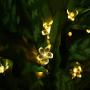 SKYFIRE Led Flower Fairy Lights，22ft 50 Led Blossom Solar Fairy Lights Solar Flower String Lights for Outdoor,Garden, Patio(Warm White)