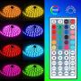 LED Strip Lights, Hansonled 16.4FT/5M RGB Flexible LED Strip Lights, Color Changing Lights with 44 Key IR Remote Controller Supply for Bedroom Kitchen Bar Yard Home Decoration