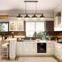 Industrial Pendant Lighting Kitchen Island Light Oil Rubbed Bronze Finish with Highlights Rustic Island Lighting Modern Chandelier 4-Light