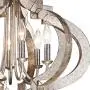 Ornament Aged Silver Gold Bronze Chandelier 23 1/4'' Wide Modern Open Look 6-Light Fixture for Dining Room House Foyer Kitchen Island Entryway Bedroom Living Room - Possini Euro Design