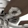 Hunter Builder Elite Indoor Ceiling Fan with Pull Chain Control, 52'', Brushed Nickel