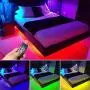 Under Bed Light,2m/6.56ftx2m Motion Activated Illumination RGB Color Include Warm Color Automatic Shut Off Timer LED Strip Lights Sensor Night Light for Bedside,Hallways,Wardrobe,Cabinet,Bedroom