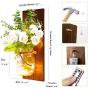 Rustic Wall Sconces Mason Jar Sconces Handmade Wall Art Hanging Design with Remote Timer LED Fairy Lights and White Rose, Farmhouse Kitchen Decorations Wall Decor Living Room Lights (Set of Two)